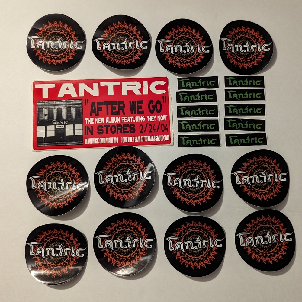 Tantric music bundle lot of 23 stickers Wholesale